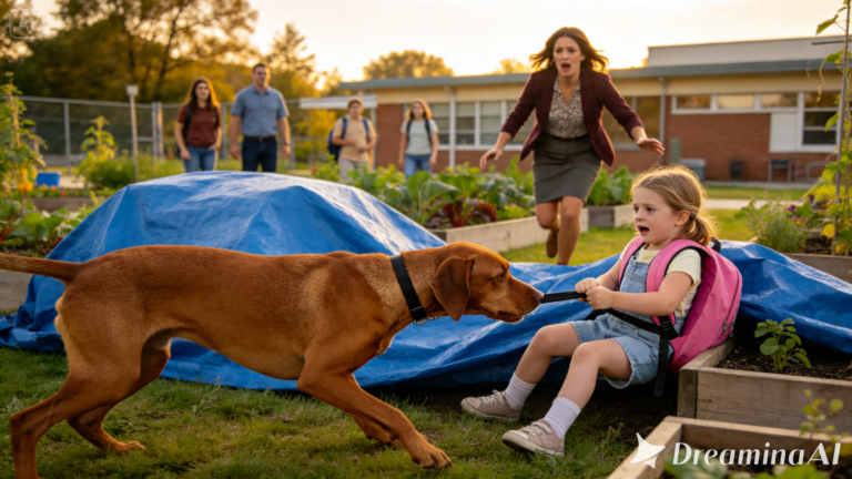 Old Dog's Heroic Instincts Save Kindergartner From Deadly Construction Pit