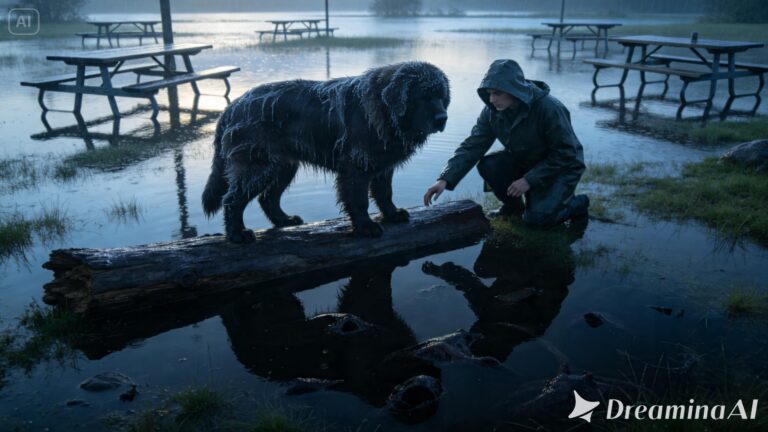 A Rescue Dog’s Loyalty Sparks a Daring Floodwater Mission