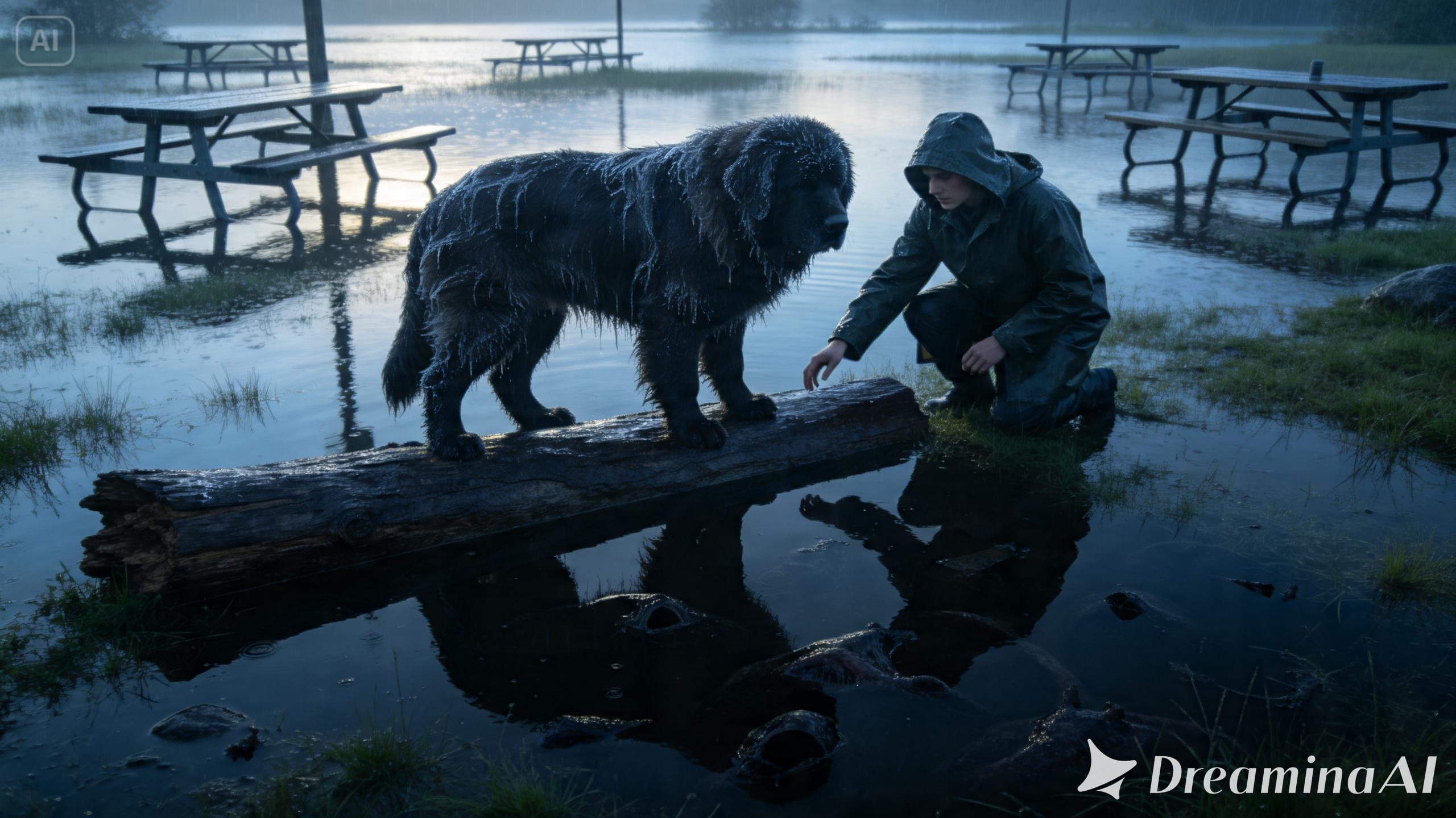 A Rescue Dog’s Loyalty Sparks a Daring Floodwater Mission