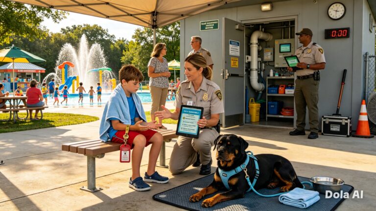 Three-Legged Rottweiler Shields Crying Boy From Security Guard's Baton, Then Dives Into Toxic Gas Cloud to Save Trapped Mother