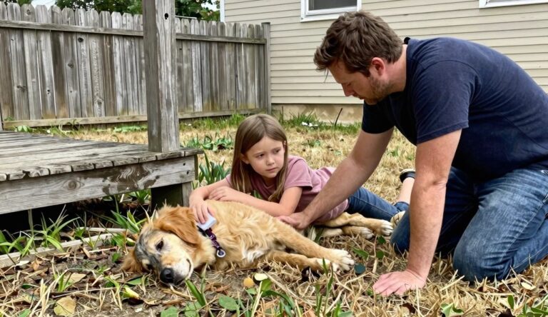 The Old Dog Who Wouldn't Move: A Father's Story of Sacrifice and Survival