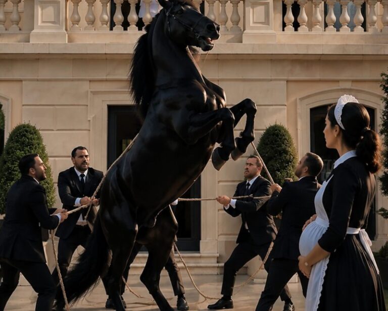 Pregnant Maid Stuns Billionaire's Estate by Calming a Raging Stallion No One Else Could Control
