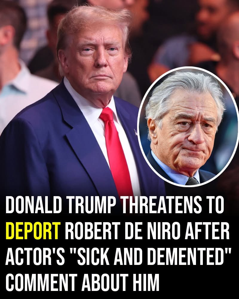 Trump Issues Deportation Threat Following De Niro's Harsh Remarks