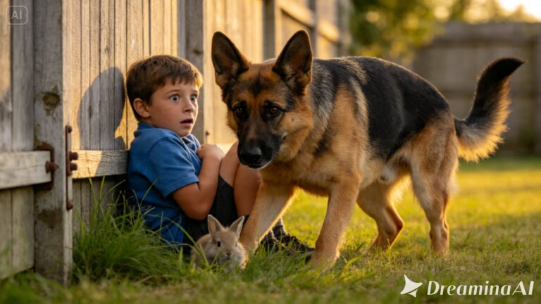 A Mother's Terrifying Standoff: How a Loyal German Shepherd Saved a Six-Year-Old Boy From a Deadly Rattlesnake