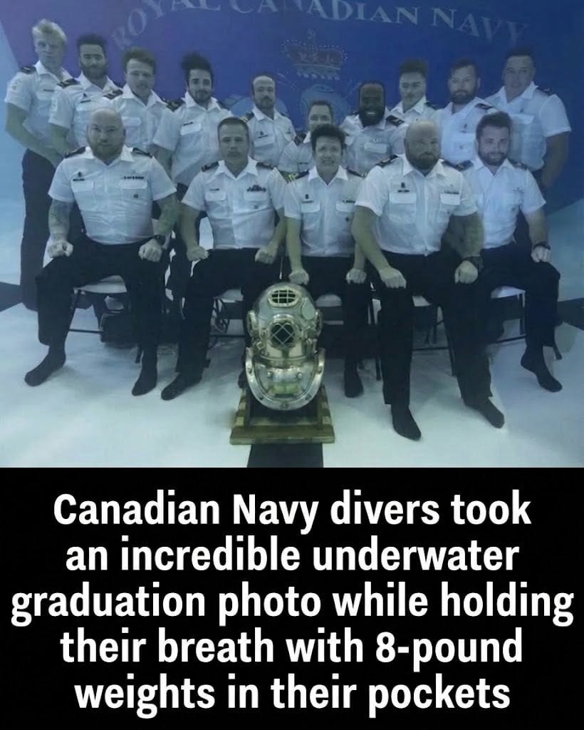 15 Canadian Navy Divers Risk It All for a Single Unforgettable Graduation Photograph